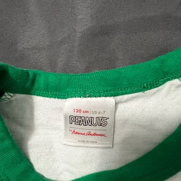 Boys Hanna Andersson size 6/7 Peanuts St. Pats shirt - Picture 3 of 3